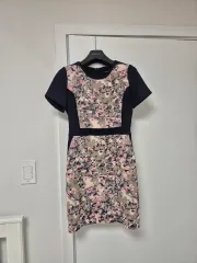 フラワー パターン ワンピース 55 サイズ (ブラインドデートルック)