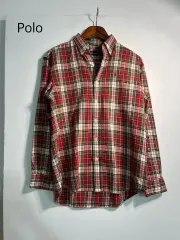 Polo ポロ クリスマス チェック柄シャツ レディース m