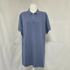 (ハングルタグ正規品) ポロ ラルフローレン ライトブルー カラ 半袖T メンズ100 0904