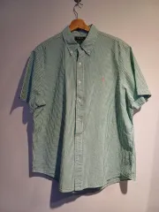 ポロ Ralph Lauren(ラルフローレン) シアサッカー 半袖 シャツ xl サイズ