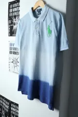 （ XL ） ポロ Ralph Lauren(ラルフローレン) 半袖 カラー Tシャツ ライトブルー ビッグポニー- 144B0