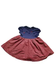 ファミリア チェック ワンピース 90