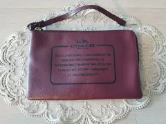 コーチ バーガンディ BIGポーチバッグ