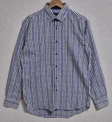 L （ 100 ） LANVIN(ランバン) コレクション チェック シャツ