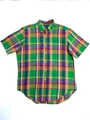 ポロ 半袖 CHECKシャツ ラージ