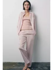 新品 ZARA ザラ ストライプ パジャマ シャツ S サイズ 出品 9031/050