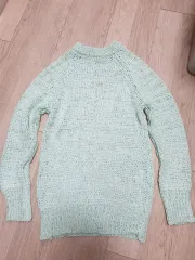 ミントカラーネットニット (新品)