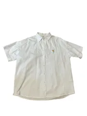 フラワー刺繍シャツ m