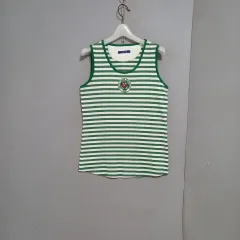 キース グリーン 줄 ノースリーブ Tシャツ 85 n8618