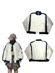 ニコ と 白 オーバーサイズ ウインドブレーカー ジャケット