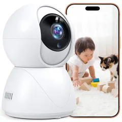 新品 防犯カメラ 見守りカメラ 室内用 【2026改良型 映像・音声クリア】 ペットカメラ 録画録音機能付き iPhone対応 ネットワークWi-Fiカメラ 1080PフルHD 300万画素 室内防犯カメラ 夜間撮影 赤外線暗視 10m夜視 スマホ通知 双方向