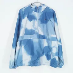 Champion(チャンピオン) メンズ ウインドブレーカー フード付きTシャツ 青 L （ HU40314 ）