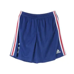 XL adidas(アディダス) 青 レッド 3本線 ショートパンツ ハーフパンツ トレーナー パンツ