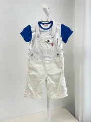 ミッキーハウス オーバーオール/Tシャツ セット 90