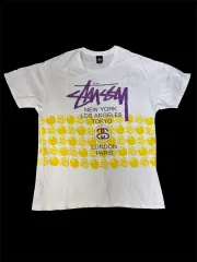 ヴィンテージ STUSSY ステューシー ワールドツアー Tシャツ L