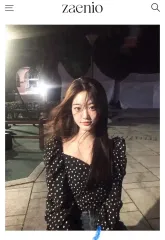 zaenio 재니오 lovely ドット ブラウス