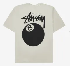 (新品/本物) STUSSY(ステューシー) 8 ボール Tシャツ 半袖 XL ナチュラル