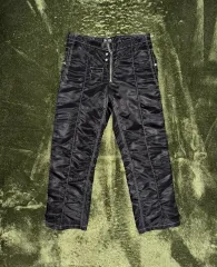 XL 海岸 ファー キロ ポケット ディテール ナイロン ブレンド スノウ パンツ 黒