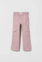 ザラ キッズ ストレッチフィット カーゴ パンツ ローズ
