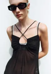 ZARA(ザラ) レディース チュール キャミソール ワンピース