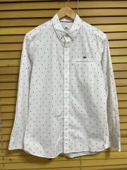 LACOSTE(ラコステ) メンズ ホワイトパターン 長袖シャツ 40