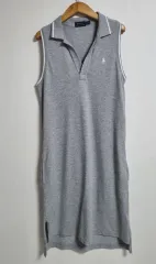 XS ( 44 ) POLO RALPH LAUREN(ポロラルフローレン) グレー PK ノースリーブ ワンピース