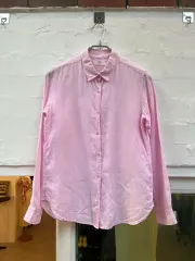 uniqlo レディース リネン シャツ ピンク M