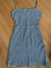 チェック柄ワンピース