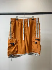 （ L ） Abercrombie(アバクロンビー) ヴィンテージ オレンジ カラー カーゴ ハーフパンツ