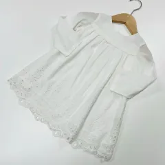 2y 90 ボンポワン 白 エンブロイダリー ONE PIECE