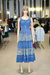 EGOIST(エゴイスト) デニム ノースリーブ ワンピース リゾートスタイル free 55 ー 66