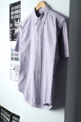 (M-L) ポロ ラルフローレン 半袖 シャツ オックスフォード マルチポニー -1474F