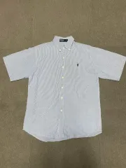 ポロ ラルフ ローレン ストライプ ボタンダウン 半袖シャツ J02482