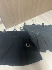 ザラ プリーツスカート キュロット ブラック