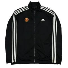 XL アディダス マンチェスター・ユナイテッド ブラック トラックジャージ