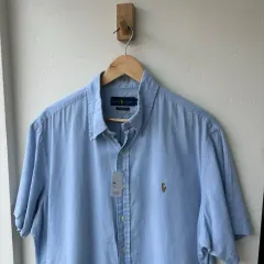 14831 - ポロラルフローレン スカイブルー 半袖 シャツ