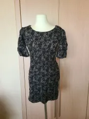 ヴィンテージ フラワー パターン ミニ ワンピース