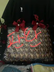 ザッカマート A3 フリル リボン デザイン トートバッグ ブラック リミテッド 限定 赤