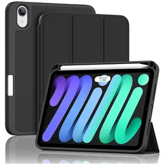 【新品】 ProCase iPad Mini A17 Pro 第7世代 (2024発売) Mini6 第6世代 (2021発売) ケース 8.3インチ ペンホルダー付き オートスリープ/ウェイク機能 耐衝撃 三つ折りスタンド 適用機種：iPad Mini  0