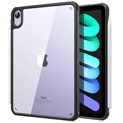 【新品】 TiMOVO iPad mini7 ケース (A17 Pro) iPad Mini 第7/6世代 カバー 8.3インチ 2024/2021モデル タブレット用 TPU+PC 軽量 背面クリア 透明 PencilPro/第2世代ワイヤレス充電に対応 0