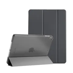 【新品】 ProCase iPad 9/8/7 ケース (2021 2020 2019) 曇った半透明バックカバー スマートカバー 軽量 三つ折りスタンド iPad 10.2