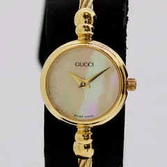 美品 グッチ GUCCI バングルウォッチ 2700L シェル 腕時計 H611 ヴィンテージ】輝く魅惑の時計 GUCCI 2700シリーズでアクセサリー感覚