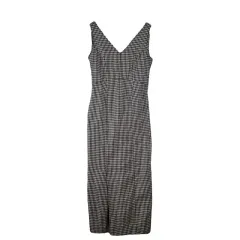 LILY BROWN 黒 ノースリーブ ロング ワンピース ポリエステル 100 %