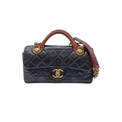 Chanel(シャネル) キャッスルロック トップ ハンドルバッグ ブラック CHB082012