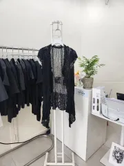 黒 ニットベスト Free