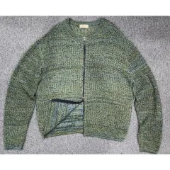 ヴィンテージ ミックス ツーウェイ ジップアップニット F