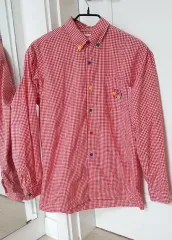日本 ヴィンテージ ミキハウス チェック柄シャツ