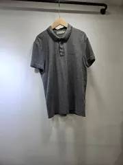 カルバン・クライン・ジーンズ グレー 半袖 ポロTシャツ M