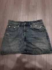 ZARA(ザラ) ヴィンテージ ダメージ デニム ミニ スカート