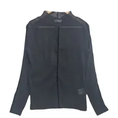 PAGEBOY 黒 シースルー ブラウス F ポリエステル